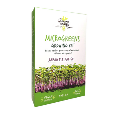 my growing health japanese radish microgreens kit.