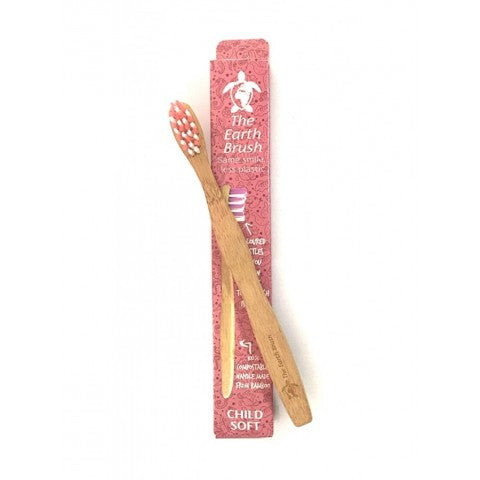 Earth Brush - Biodegradable Children's Toothbrush - Pink