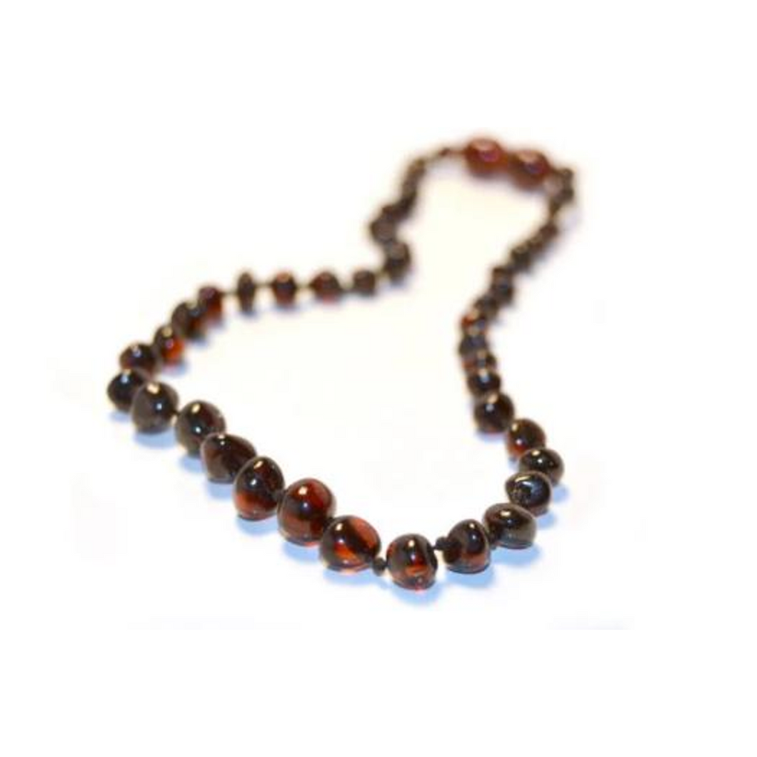 Baltic Amber Teething Necklace - Cherry